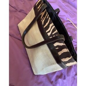 Zebra print purse